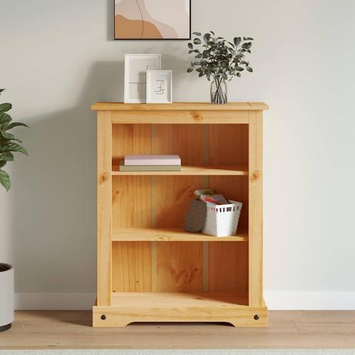 vidaXL Boekenkast grenenhout met 3 planken Corona-stijl, Huis en Inrichting, Kasten | Boekenkasten, Nieuw, Verzenden