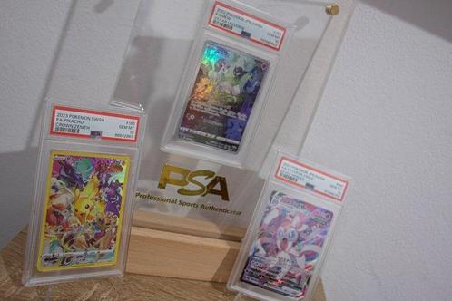 Pokémon - 3 Graded card - Mew, Pikachu, Sylveon First, Hobby en Vrije tijd, Verzamelkaartspellen | Pokémon