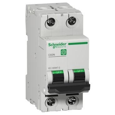Schneider Electric Multi 9 C60N 2P 4A C-Curve MCB 10kA -, Doe-het-zelf en Bouw, Elektriciteit en Kabels, Verzenden