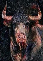 Lea Roche - Ganador, bull, Antiek en Kunst, Kunst | Schilderijen | Modern