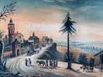 Europese school (XX) - Paesaggio, Antiek en Kunst, Kunst | Schilderijen | Klassiek
