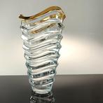 SECOLOVENTESIMO - Vaas -  Gouden golf  - Goud, Kristal, Antiek en Kunst, Antiek | Glaswerk en Kristal