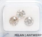 3 pcs Diamanten - 2.48 ct - Rond, Geen reserve - I-K - I2-I3, Handtassen en Accessoires, Edelstenen, Nieuw
