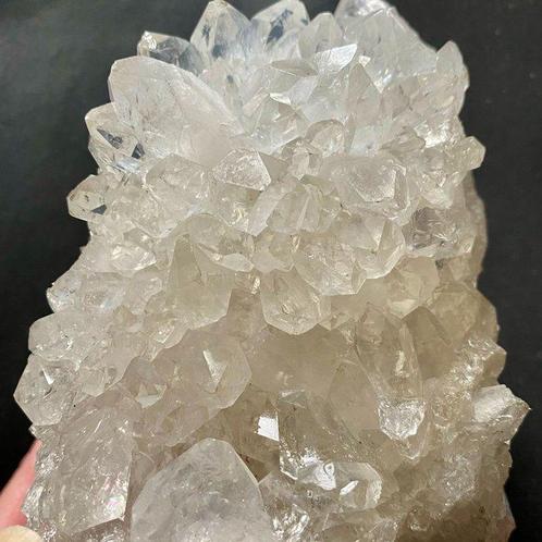 Heldere bergkristal Kristalcluster - Hoogte: 15.5 cm -, Verzamelen, Mineralen en Fossielen