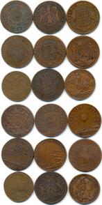 Lot von 9 Rechenpfennigen Nederland:, Timbres & Monnaies, Pièces & Médailles, Verzenden
