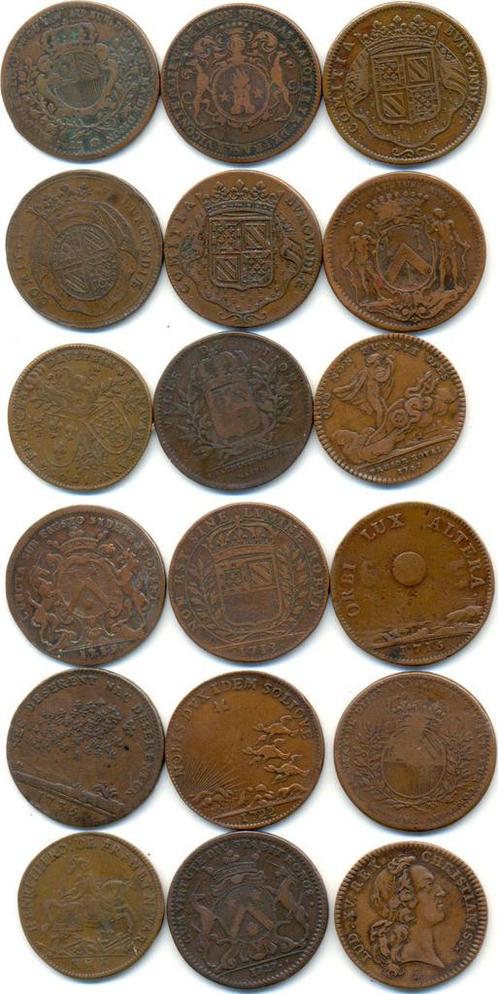 Lot von 9 Rechenpfennigen Nederland:, Timbres & Monnaies, Pièces & Médailles, Envoi