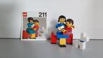 Lego - MOEDER EN BABY EN HOND 211   1976, Nieuw