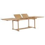 vidaXL Tuintafel verlengbaar 180-280x100x75 cm massief, Verzenden, Nieuw