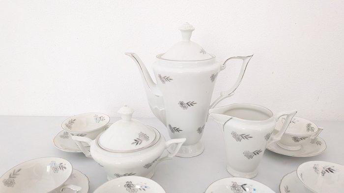 Bavaria, Mitterteich - Koffieservies (15) - Porselein,, Antiquités & Art, Antiquités | Meubles | Tables
