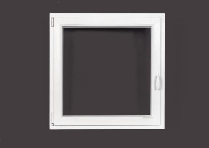 PVC raam draaikiep b100xh100 cm Wit, Doe-het-zelf en Bouw, Glas en Ramen, Dubbelglas, Nieuw, Gevelraam of Ruit, 80 tot 120 cm