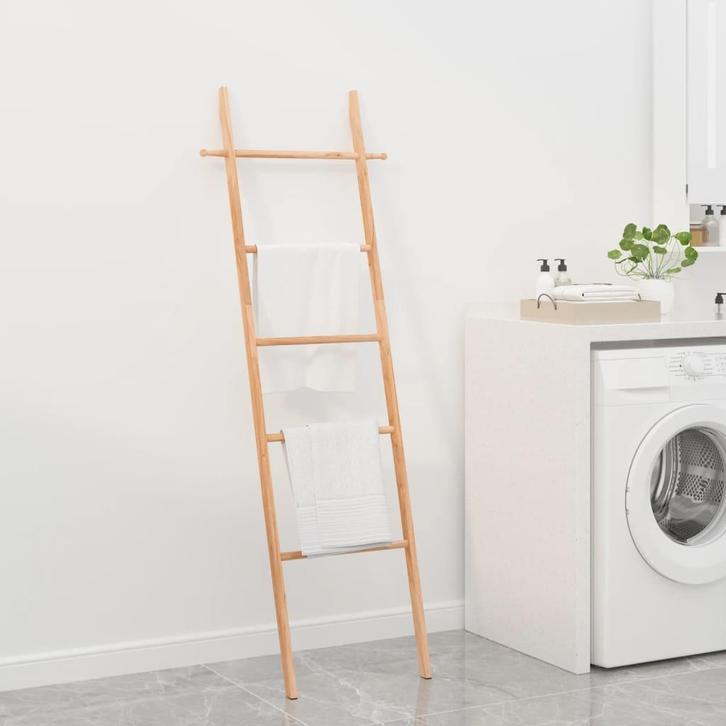 vidaXL Handdoekenladder 170 cm massief walnotenhout, Doe-het-zelf en Bouw, Gereedschap | Handgereedschap, Nieuw, Verzenden