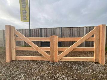 Veiling - Dubbele poort Douglas 400x100 cm beschikbaar voor biedingen