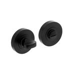 Rozet met wc slot / badkamersluiting 52x8mm mat zwart, Ophalen of Verzenden, Nieuw, Koper of Messing, Slot