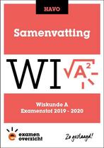 ExamenOverzicht - Samenvatting Wiskunde A HAVO 9789492981349, Boeken, Verzenden, Gelezen, ExamenOverzicht