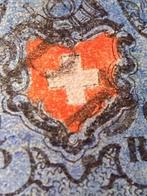 Zwitserland 1850 - 5 Rp. zwart/rood/groenachtigblauw, RAYON