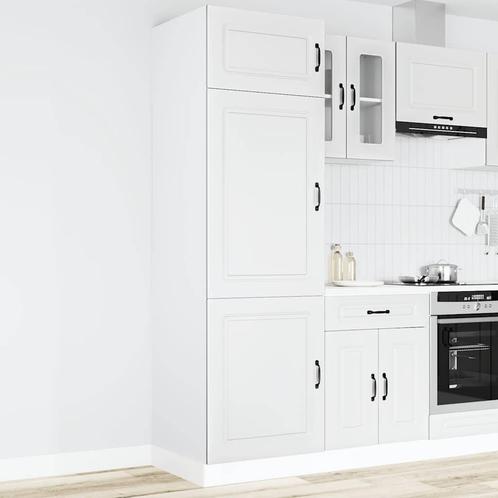 vidaXL Keukenkast Kalmar bewerkt hout wit, Huis en Inrichting, Kasten | Overige, Nieuw, Verzenden