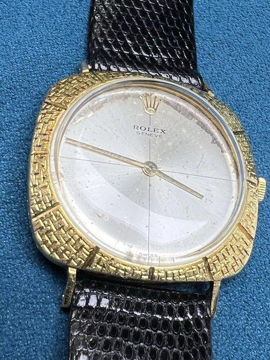 Rolex - Cellini 3605 Bark Finish 18K Gold-Manual Winding -, Handtassen en Accessoires, Horloges | Heren