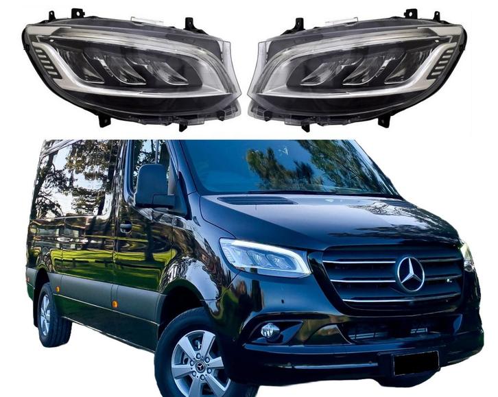 LED Koplampen | Mercedes-Benz | Sprinter 2018-2024, W907 | L, Auto-onderdelen, Verlichting, Nieuw, Mercedes-Benz, Verzenden