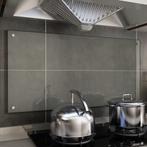vidaXL Spatscherm keuken 100x50 cm gehard glas transparant
