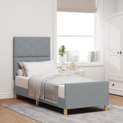 vidaXL Bed Frame Lichtgrijs 80x200 cm Stof, Huis en Inrichting, Slaapkamer | Bedden, Nieuw, Verzenden