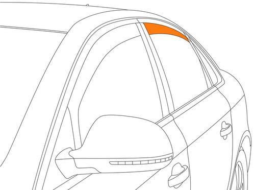 Zijwindschermen | Citroën C4 Grand Picasso 2013- | Climair |, Auto diversen, Tuning en Styling, Ophalen of Verzenden