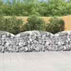 vidaXL Schanskorf gewelfd 200x50x80/100 cm gegalvaniseerd, Tuin en Terras, Bloempotten, Verzenden, Nieuw