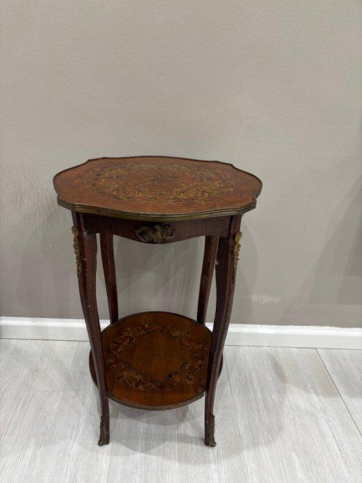 Tafel - massief hout - antiek salontafeltje, Antiquités & Art, Antiquités | Autres Antiquités