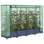 vidaXL Verhoogde plantenbak met kashoes rotanlook 160x40x123, Verzenden, Nieuw