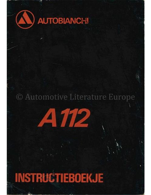 1970 AUTOBIANCHI A112 INSTRUCTIEBOEKJE NEDERLANDS, Auto diversen, Handleidingen en Instructieboekjes