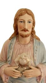 Statue, Heilig Hart beeld - 42 cm - Porcelaine, Antiek en Kunst