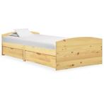 Grenenhouten Bed 90x200cm | Retour Deal | 35% Korting!, 90 cm, Eenpersoons, Verzenden, Nieuw