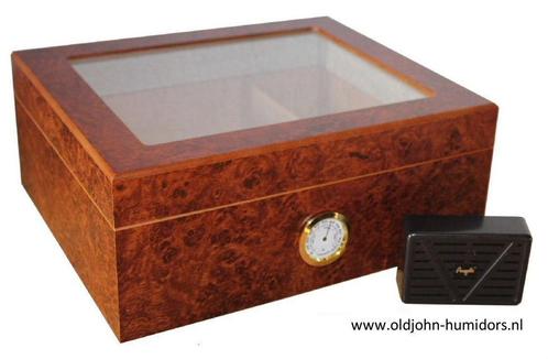 vh HUMIDOR KISTMODEL, KABINET, GIFTSET HUMIDOR, REISHUMIDORS, Verzamelen, Rookartikelen, Aanstekers en Luciferdoosjes, Tabaksdoos of Verpakking