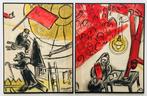 Marc Chagall (1887-1985) - Lévènement - 2 lithographies, Antiek en Kunst