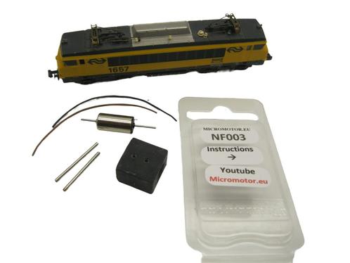 micromotor NF003G N ombouwkit voor fleischmann NS1600 SNCF, Hobby & Loisirs créatifs, Trains miniatures | Échelle N, Envoi