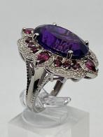 Zonder Minimumprijs - Cocktailring Zilver - 14.50ct. tw., Handtassen en Accessoires, Antieke sieraden