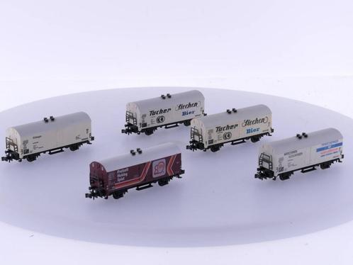 Schaal N Minitrix 3225 Koelwagen, Minitrix 3258 Koelwagen..., Hobby en Vrije tijd, Modeltreinen | N-Spoor, Overige typen, Gebruikt