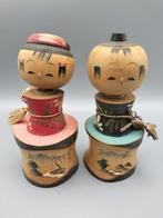 Creatieve Japanse kokeshi-poppen - Hout - Japan - Shwa
