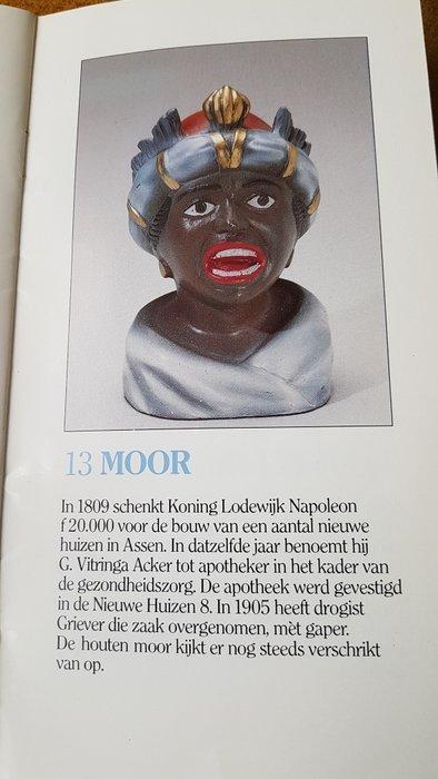 Apotheek - sculptuur, Intec gaper 13, handgeschilderd,, Antiek en Kunst, Curiosa en Brocante