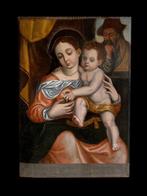 École de Tolède (c. 1550) - La Vierge de la poire, Antiek en Kunst
