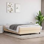 vidaXL Pocketveringmatras 140x190x20 cm stof crèmekleurig, Huis en Inrichting, Slaapkamer | Matrassen en Bedbodems, Verzenden