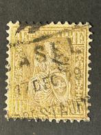 Zwitserland 1862/1862 - Zwitserland – Helvetia Staande – 10, Postzegels en Munten, Gestempeld