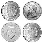 Monde. Silver Coin Set – Lot of 4 x 1 oz – 2025 Britannia,