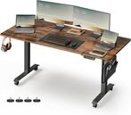 Elektrisch - Verstelbaar Bureau - Staalframe - Vintage Bruin, Huis en Inrichting, Ophalen of Verzenden, Nieuw