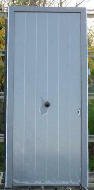 pvc buitendeur , voordeur 103 x 237  wit / basaltgrijs  7012, Doe-het-zelf en Bouw, Deuren en Vliegenramen, Nieuw, Kunststof, Buitendeur
