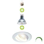LED Inbouwspot Wit 5,5W | Rond | 70 mm | Dimbaar - Netstroom, Plafondspot of Wandspot, Verzenden