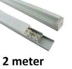 LED Profiel 2 meter - square 7mm, Verzenden