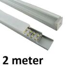 LED Profiel 2 meter - square 7mm, Doe-het-zelf en Bouw, Metalen, Verzenden, Nieuw