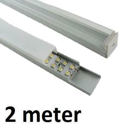 LED Profiel 2 meter - square 7mm, Doe-het-zelf en Bouw, Metalen, Verzenden