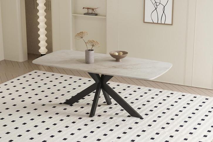 Apollo eettafel, shakespeare beige (nieuw, A-keuze), Huis en Inrichting, Tafels | Eettafels, Nieuw