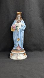 Beeld - Heilige Maagd Maria met kind - 37 cm - Biscuit, Antiek en Kunst